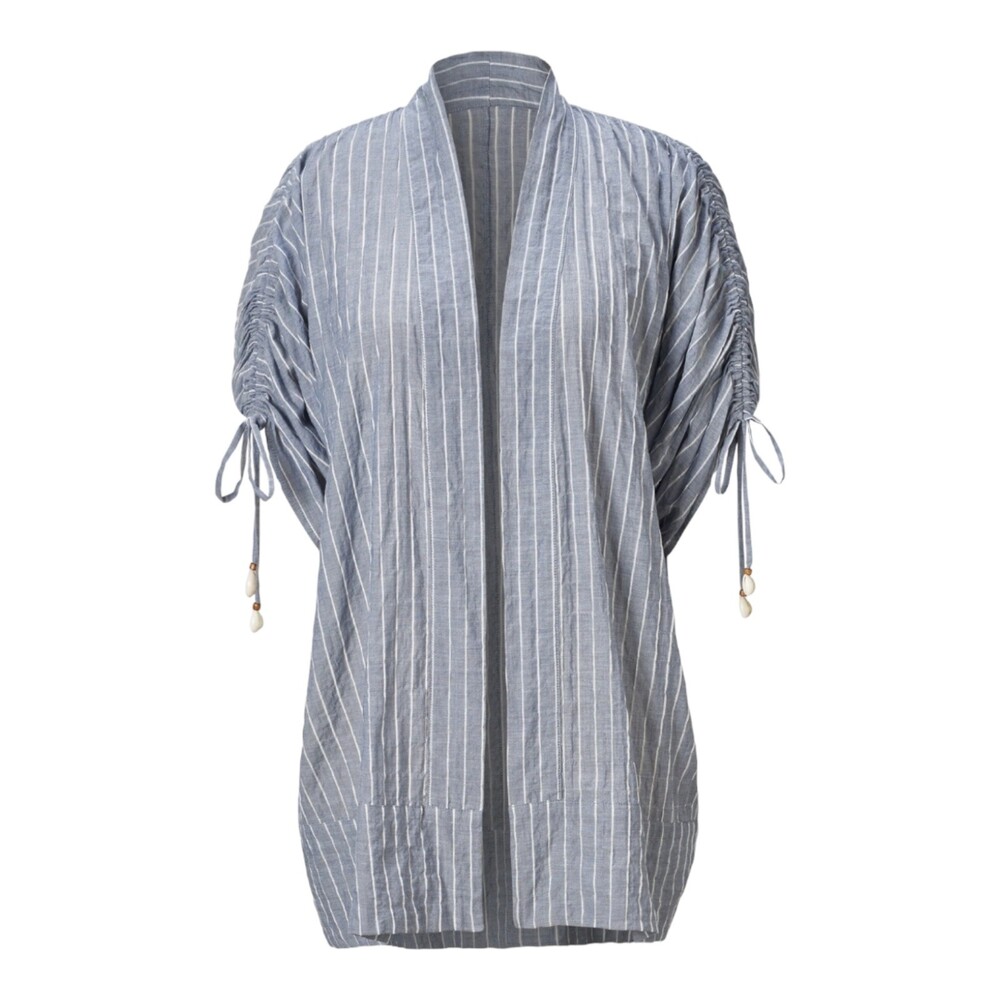 Escape to Souvenir Kyoto Beach Jacket Kimono Japan Japanese Chambray Resort XS